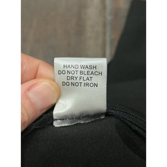 Lumière Pleated Shorts Solid Black Sz Large Polyester Blend Casual Summer Wear - Picture 7 of 9